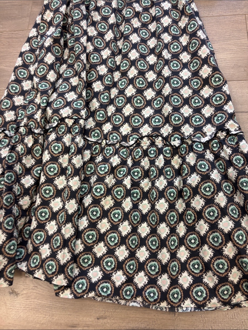 Hunter Bell puff sleeve  Maxi Dress L - Picture 4 of 8